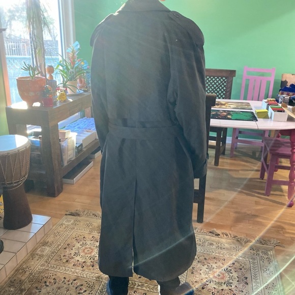 Dark Oversized Trench Coat Weatherman size 40 - Picture 6 of 16